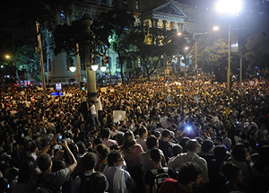 Protesto no Rio. Foto: Tomaz Silva/Agência Brasil