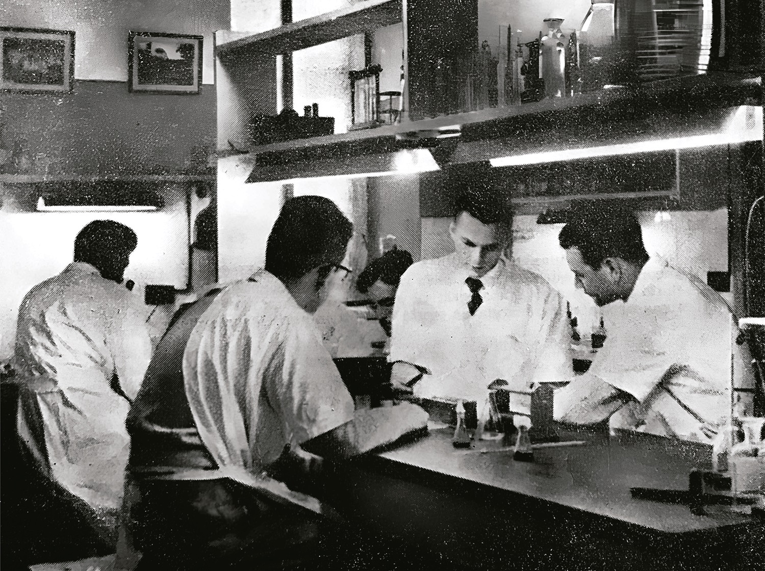 Estudantes na Escola Paulista de Medicina Fonte: EPM, 1951